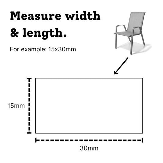 Rectangular Felt Silicone Chair Leg Protectors - Chair Floor Protectors - Chair Caps Australia - www.chaircapsaustralia.com.au